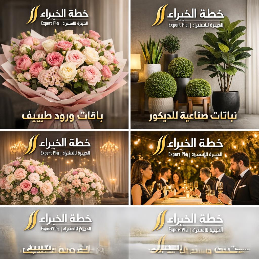 الزهور والنباتات و الورد والنباتات الصناعية و الطبيعية  - Flowers and plants, and roses and artificial and natural plants